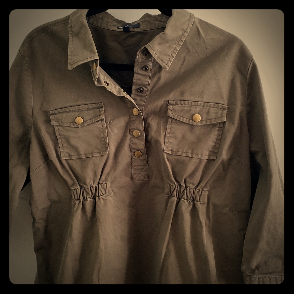 Army Green top or dress by Gap